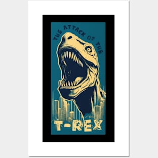 The Attack of the T-Rex Horror Posters and Art